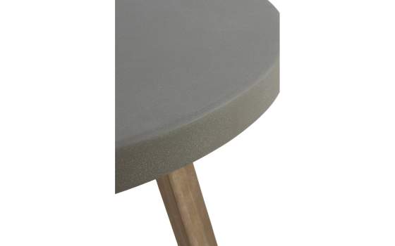 Mesa Redonda Comedor Diseño en Cemento y Madera Allaert