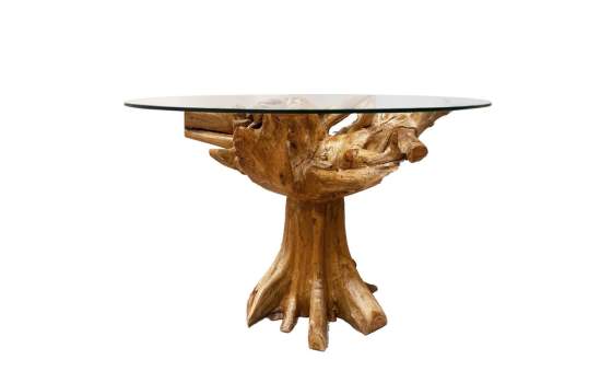 Mesa Redonda Comedor Tronco Madera de Teca 130 cm Arestar Mesa Redonda Comedor Tronco Madera de Teca 130 cm Arestar