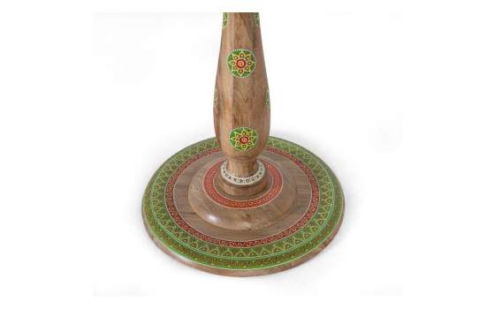 Mesa Redonda Diseño Oriental Pintada Serie Deais