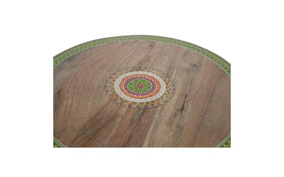 Mesa Redonda Diseño Oriental Pintada Serie Deais