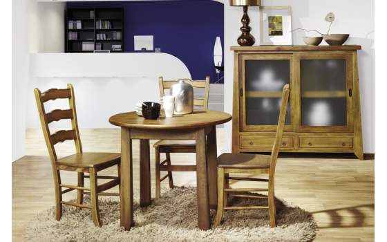 Mesa Redonda Extensible Rustica Lagar