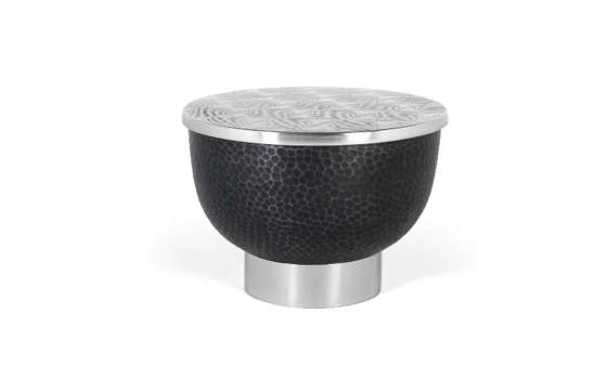 Mesa Redonda Industrial Metalica Tapa de 62 Cm - Serie Alegret