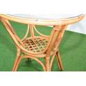 Mesa Redonda Rattan Natural 70 Cm Diametro Serie Arismas