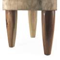 Mesa Redonda Tronco Madera Suar Natural Serie Audoyn