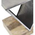 Mesa Rincon Auxiliar Moderna Aluminio Madera - Serie Achat
