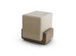 Mesa Rincon Sofa Bicolor Nogal Arena - Serie Esenzia