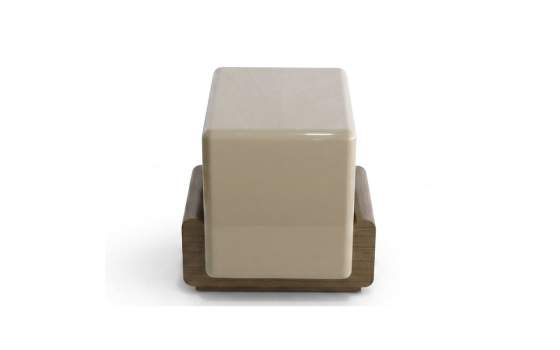 Mesa Rincon Sofa Bicolor Nogal Arena - Serie Esenzia