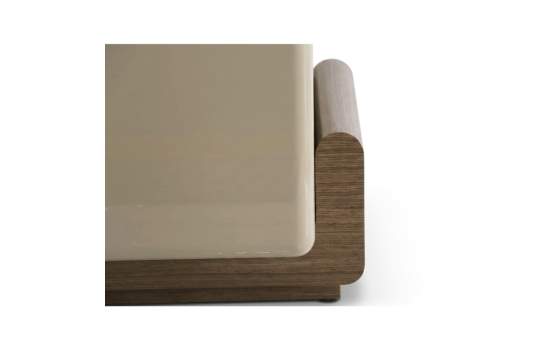 Mesa Rincon Sofa Bicolor Nogal Arena - Serie Esenzia