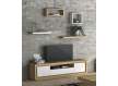 Mesa Television Bicolor Blanco Roble Amkera