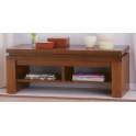 Mesa Television Colonial 2 Estantes Madera Castaño Grueso