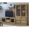 Mesa Television Recta Roble Amkera