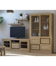 Mesa Television Recta Roble Amkera