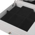 Mesa Tocador Blanca con Taburete Espejo y Joyero Serie Aringer