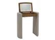 Mesa Tocador con Let Madera y Tapizado Beige Serie Classit