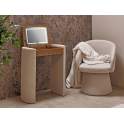 Mesa Tocador con Let Madera y Tapizado Beige Serie Classit Mesa Tocador con Let Madera y Tapizado Beige Serie Classit