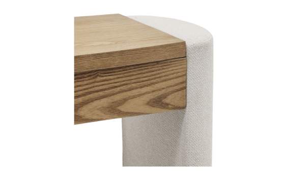 Mesa Tocador con Let Madera y Tapizado Beige Serie Classit Mesa Tocador con Let Madera y Tapizado Beige Serie Classit