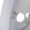 Mesa Tocador con Taburete Color Blanco Luz Led Aringer