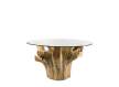 Mesa Tronco Madera Raices de Teca 80 cm Serie Arestar
