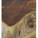 Mesa Tronco Madera Raices de Teca 80 cm Serie Arestar