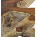 Mesa Tronco Madera Raices de Teca 80 cm Serie Arestar
