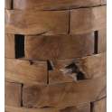 Mesa Trozos Madera de Teca Color Avellana Serie Audoyn