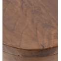 Mesa Trozos Madera de Teca Color Avellana Serie Audoyn