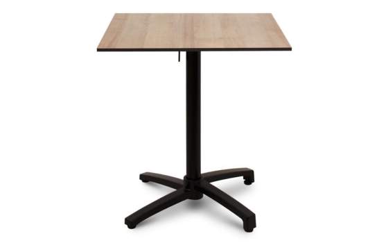 Mesa Velador Abatible Aluminio Negra Serie Adiast