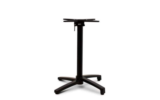 Mesa Velador Abatible Aluminio Negra Serie Adiast