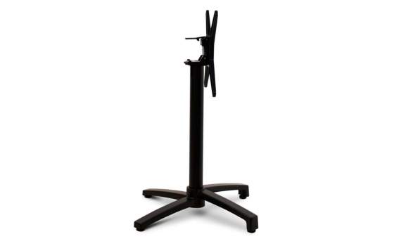 Mesa Velador Abatible Aluminio Negra Serie Adiast