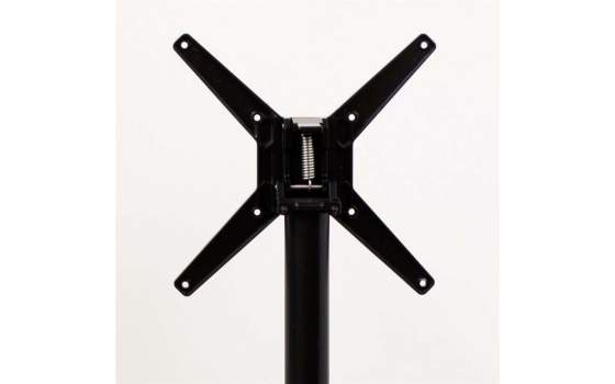 Mesa Velador Abatible Aluminio Negra Serie Adiast