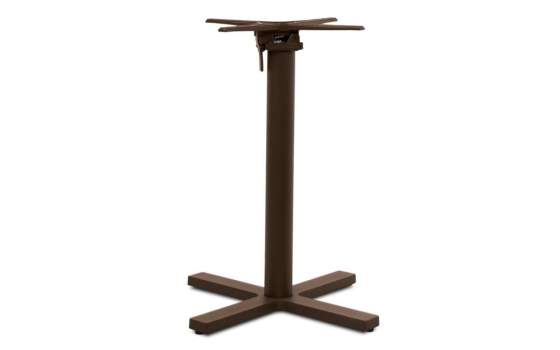 Mesa Velador Abatible Pata Aluminio Color Cafe Adiast