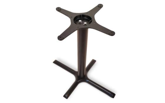 Mesa Velador Pata Aluminio Grande Negra Serie Adiast