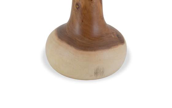 Mesa Velador Redonda Rustica Madera Maciza de Suar Asley