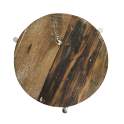Mesas Pedestal Macetero Madera Acero Serie Anadia