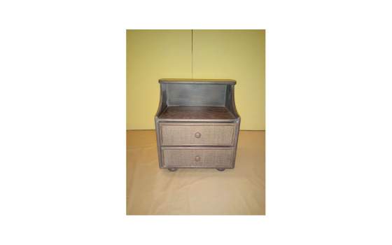 Mesilla 2 Cajones Mimbre Formas