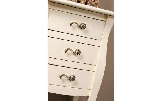 Mesilla 3 Cajones Formas Crema Design Mesilla 3 Cajones Formas Crema Design