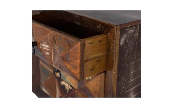 Mesilla 3 Cajones Industrial Vintage Madera Mango Serie Diamante