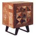 Mesilla 3 Cajones Industrial Vintage Madera Mango Serie Diamante