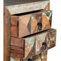 Mesilla 3 Cajones Industrial Vintage Madera Mango Serie Diamante