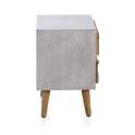 Mesilla Blanca Decape 2 Cajones Madera Reciclada Serie Albost