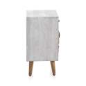 Mesilla Blanca Decape 3 Cajones Madera Reciclada Serie Albost
