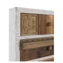 Mesilla Blanca Decape 3 Cajones Madera Reciclada Serie Albost