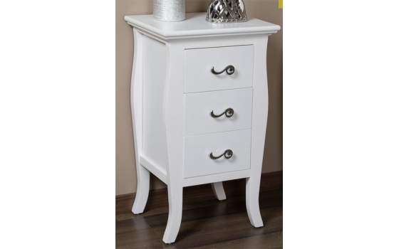 Mesilla Blanca Satinada 3 Cajones Design Mesilla Blanca Satinada 3 Cajones Design