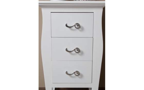 Mesilla Blanca Satinada 3 Cajones Design Mesilla Blanca Satinada 3 Cajones Design