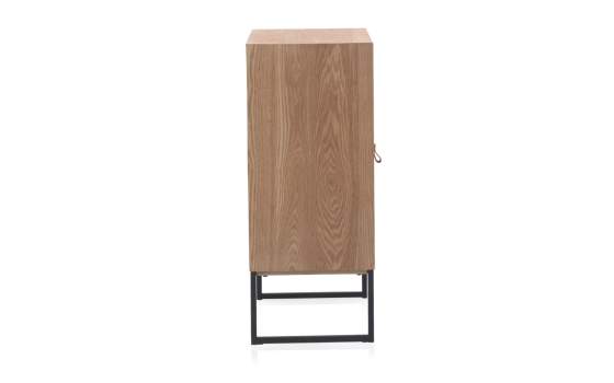 Mesilla de Noche Alta 1 Puerta Tablas Recicladas Serie Aerts