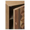 Mesilla de Noche Alta 1 Puerta Tablas Recicladas Serie Aerts