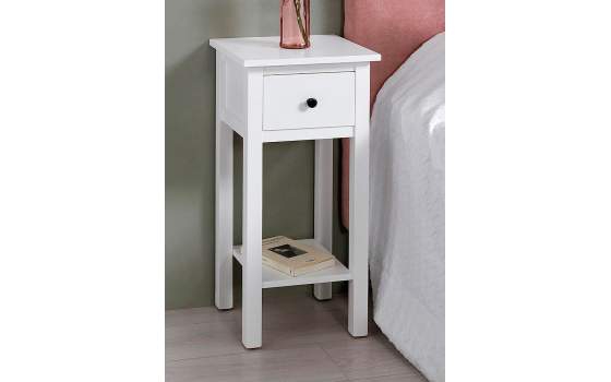 Mesilla Estrecha Blanca 1 Cajon 1 Estante Actual Serie Arsic