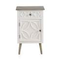Mesilla Noche Blanca 1 Puerta 1 Cajon  Serie Arpentis