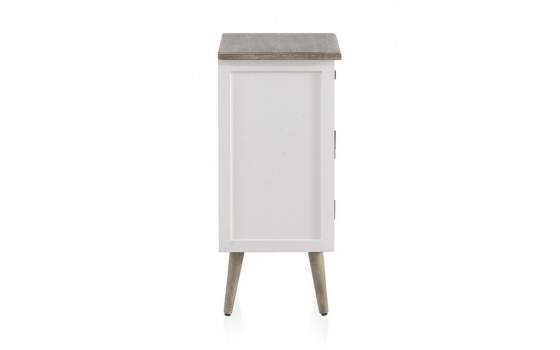 Mesilla Noche Blanca 1 Puerta 1 Cajon  Serie Arpentis