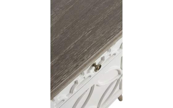 Mesilla Noche Blanca 1 Puerta 1 Cajon  Serie Arpentis